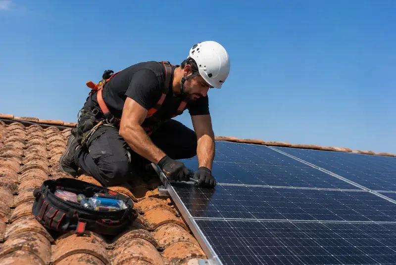 Maintenance et monitoring de panneaux solaires à Josse