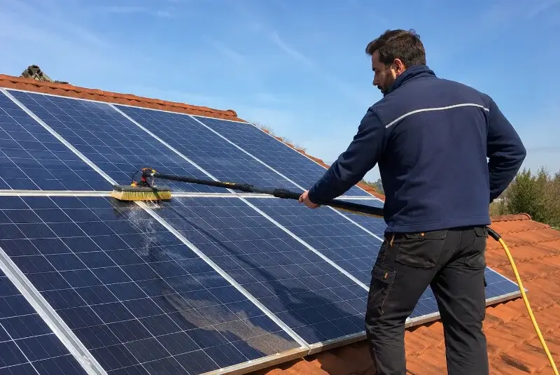 Nettoyage et entretien de panneaux solaires à Josse